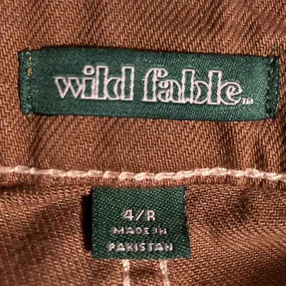 Wild Fable Rusty Brown Mid-Rise Baggy Cargo Pants Women's Size 4 - Picture 8 of 9